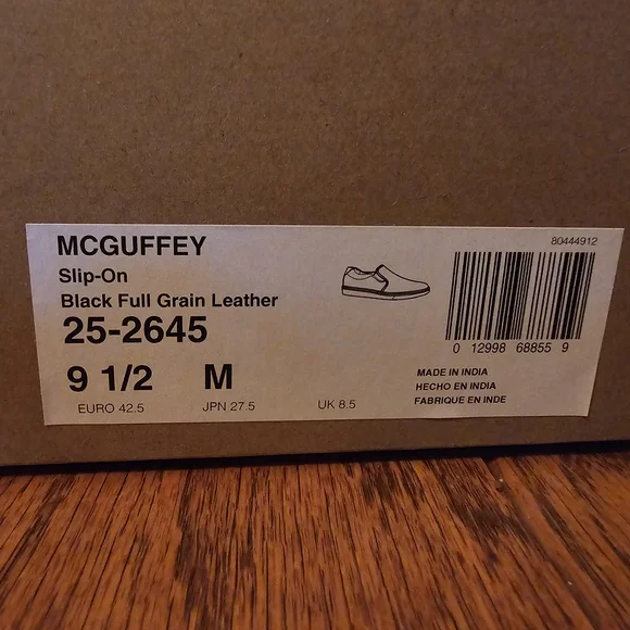 Johnston & Murphy McGuffey Black Full Grain Leather Slip-Ons - Picture 7 of 7